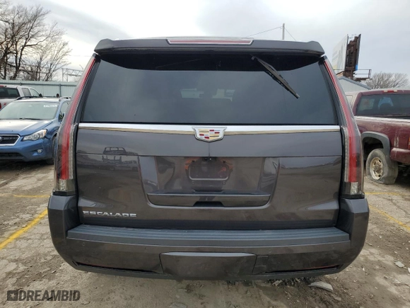 2017 Cadillac Escalade Premium Luxury with VIN 1GYS4CKJ0HR349052, listed as a Copart auction lot 42430434 with 44,598 mi miles and Salvage Title. Bid and sale history available at carsss.com. Image 6.