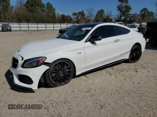 2018 Mercedes-Benz C 43 AMG с VIN WDDWJ6EB2JF612080, выставлен на аукционе Copart как лот 48630235 с пробегом 72 563 миль миль и Списание • Salvage title. История ставок и продаж доступна на DreamBid. Изображение 1.