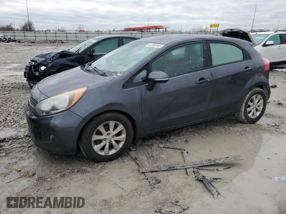 2014 Kia Rio EX with VIN KNADN5A34E6333943, listed as a Copart auction lot 44386345 with 101,103 mi miles and Clean Title. Bid and sale history available at carsss.com. Image 1.