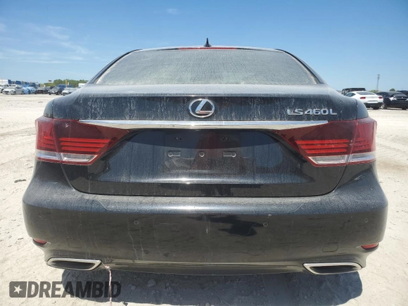 2014 Lexus LS 460 L with VIN JTHGL5EF0E5051832, listed as a Copart auction lot 50557425 with 102,903 mi miles and Clean title. Bid and sale history available at DreamBid. Image 6.