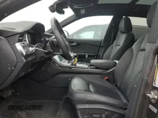 2021 Audi Q8 Premium with VIN WA1AVAF19MD004052, listed as a Copart auction lot 44625595 with 75,430 mi miles and Salvage Title. Bid and sale history available at carsss.com. Image 7.