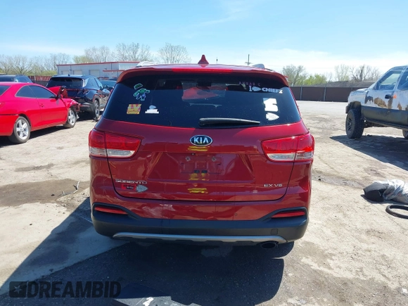 2016 Kia Sorento EX with VIN 5XYPH4A55GG106229, listed as a IAAI auction lot 39157669 with 94,502 mi miles. Bid and sale history available at carsss.com. Image 17.