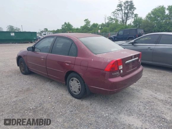 2003 Honda Civic LX z VIN 2HGES16543H530675, wystawiony jako IAAI lot #42442148 z przebiegiem 159 308 mil mil oraz . Historia ofert i sprzedaży dostępna na DreamBid. Obrazek 3.