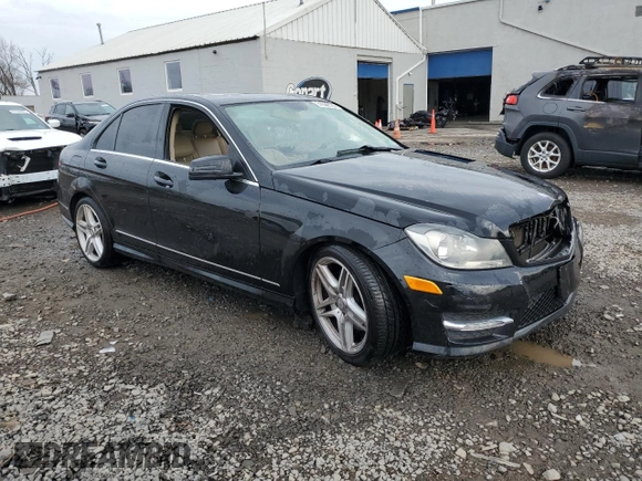 2013 Mercedes-Benz C 300 Sport with VIN WDDGF8AB0DR275628, listed as a Copart auction lot 51666525 with Not Provided miles and Salvage Title. Bid and sale history available at DreamBid. Image 4.