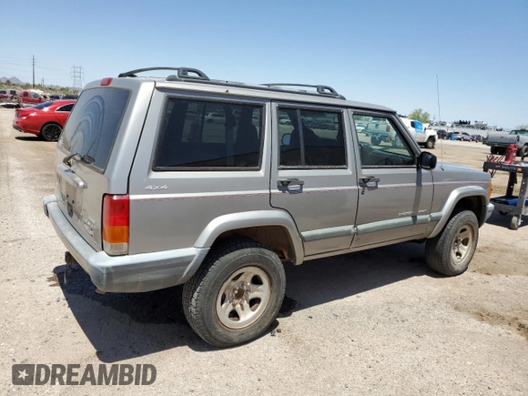 2000 Jeep Cherokee with VIN 1J4FF48S6YL136689, listed as a Copart auction lot 62316245 with 211,100 mi miles and Clean title. Bid and sale history available at DreamBid. Image 3.