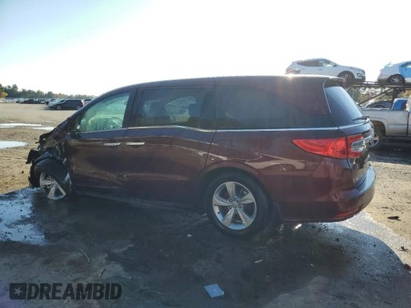 2019 Honda Odyssey EX with VIN 5FNRL6H57KB087417, listed as a Copart auction lot 83984874 with 89,909 mi miles and Salvage title. Bid and sale history available at DreamBid. Image 2.