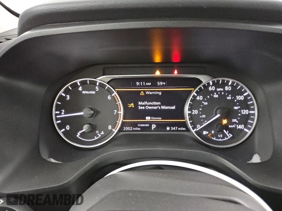 2025 Nissan Rogue SV with VIN 5N1BT3BA4SC825642, listed as a Copart auction lot 55176605 with 2,002 mi miles and Clean Title. Bid and sale history available at DreamBid. Image 9.
