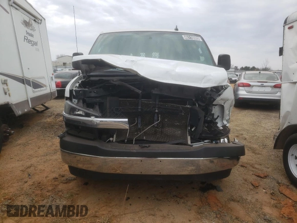 2020 Chevrolet Express Cargo with VIN 1GCWGAFG8L1203183, listed as a Copart auction lot 46116005 with 65,023 mi miles and Salvage title. Bid and sale history available at DreamBid. Image 5.