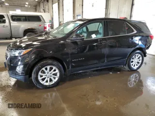 2018 Chevrolet Equinox LT z VIN 2GNAXSEV2J6202676, wystawiony jako Copart lot #59505205 z przebiegiem 56 853 mil mil oraz Szkoda całkowita • Salvage title. Historia ofert i sprzedaży dostępna na DreamBid. Obrazek 1.