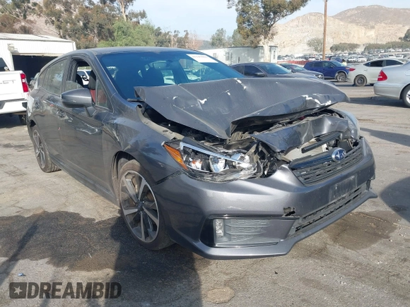 2020 Subaru Impreza Special Sports with VIN 4S3GTAL67L3722550, listed as a IAAI auction lot 41147015 with 42,464 mi miles and . Bid and sale history available at DreamBid. Image 1.