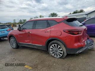 2024 Chevrolet Blazer Premier z VIN 3GNKBFR4XRS187577, wystawiony jako Copart lot #74504054 z przebiegiem 7 495 mil mil oraz Szkoda całkowita • Salvage title. Historia ofert i sprzedaży dostępna na DreamBid. Obrazek 2.