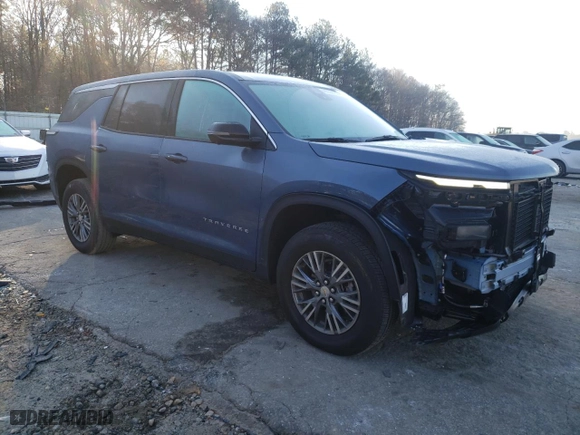2024 Chevrolet Traverse FWD LS with VIN 1GNEREKS6RJ168327, listed as a Copart auction lot 46338135 with 11,017 mi miles and Salvage Title. Bid and sale history available at carsss.com. Image 4.