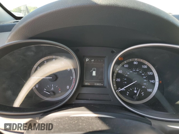 2018 Hyundai Santa Fe 2.4L with VIN 5XYZU3LB1JG537076, listed as a Copart auction lot 52724355 with 63,863 mi miles and Salvage title. Bid and sale history available at DreamBid. Image 9.