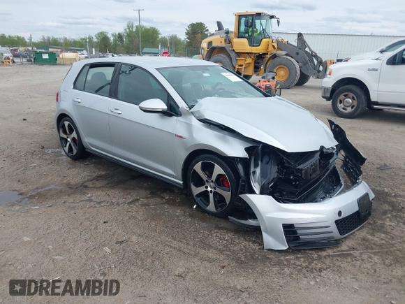 2015 Volkswagen Golf GTI SE with VIN 3VW5T7AU0FM048544, listed as a IAAI auction lot 42005853 with 79,969 mi miles. Bid and sale history available at carsss.com. Image 1.