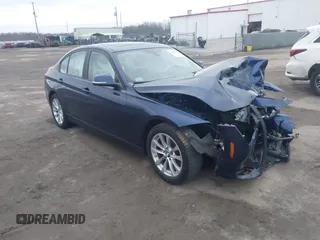 2018 BMW 3 Series 320i xDrive with VIN WBA8E5G58JNV02954, listed as a IAAI auction lot 41140422 with Not Provided miles. Bid and sale history available at carsss.com. Image 1.