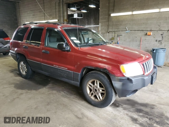 2004 Jeep Grand Cherokee Laredo with VIN 1J4GW48S04C164745, listed as a Copart auction lot 64036725 with 163,054 mi miles and Salvage title. Bid and sale history available at DreamBid. Image 4.