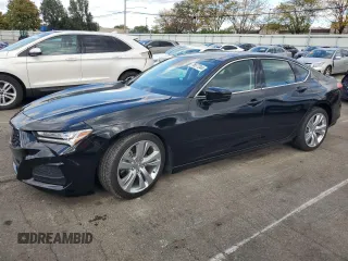 2023 Acura TLX Technology с VIN 19UUB5F40PA003733, выставлен на аукционе Copart как лот 76577344 с пробегом Не указан миль и Списание • Salvage title. История ставок и продаж доступна на DreamBid. Изображение 1.