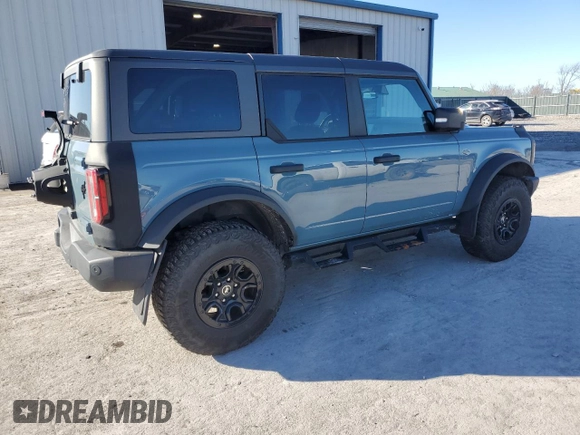2022 Ford Bronco with VIN 1FMEE5DPXNLB41865, listed as a Copart auction lot 88532235 with 44,694 mi miles and Salvage Title. Bid and sale history available at DreamBid. Image 3.