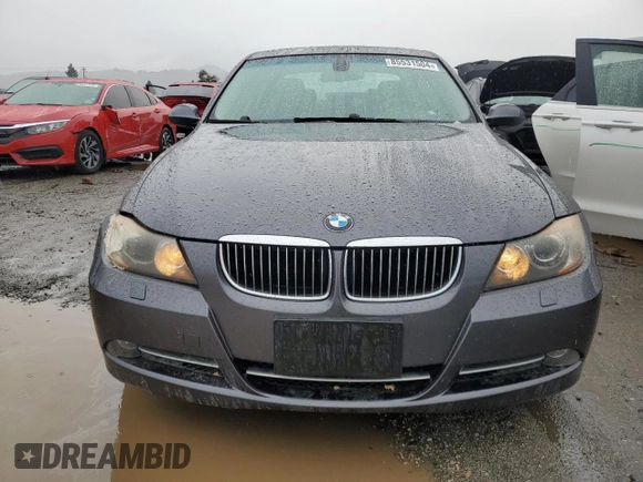 2007 BMW 3 Series 335xi with VIN WBAVD53527A007872, listed as a Copart auction lot 85531504 with 113,704 mi miles and Clean Title. Bid and sale history available at carsss.com. Image 5.
