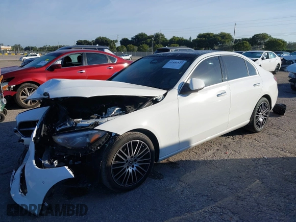 2024 Mercedes-Benz C 300 with VIN W1KAF4GB7RR228867, listed as a IAAI auction lot 41404529 with 9,056 mi miles and . Bid and sale history available at DreamBid. Image 18.