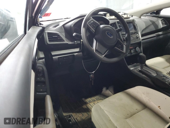 2019 Subaru Impreza Premium with VIN 4S3GKAC68K3605870, listed as a Copart auction lot 55329295 with 66,928 mi miles and Salvage title. Bid and sale history available at DreamBid. Image 8.