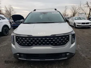2025 Kia Carnival SX with VIN KNDNE5K32S6469053, listed as a Copart auction lot 85933484 with 0 mi miles and Salvage Title. Bid and sale history available at carsss.com. Image 5.