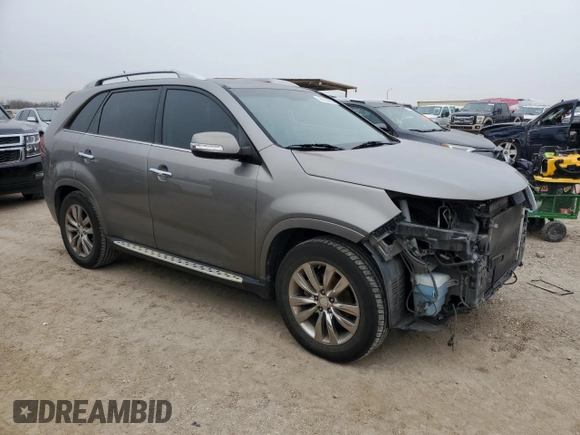 2012 Kia Sorento SX with VIN 5XYKW4A25CG290152, listed as a Copart auction lot 44822985 with 158,399 mi miles and Salvage Title. Bid and sale history available at carsss.com. Image 4.