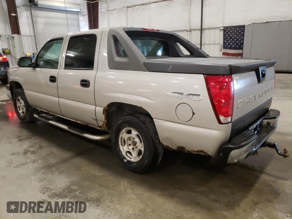 2004 Chevrolet Avalanche Z71 with VIN 3GNEK12T44G325062, listed as a Copart auction lot 52823975 with 202,989 mi miles and Salvage Title. Bid and sale history available at DreamBid. Image 2.