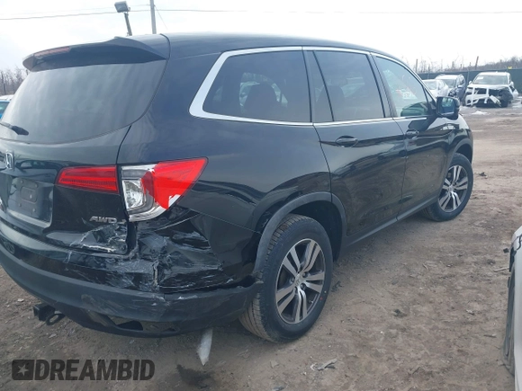2017 Honda Pilot EX with VIN 5FNYF6H35HB089810, listed as a IAAI auction lot 41612186 with 116,489 mi miles and . Bid and sale history available at DreamBid. Image 4.