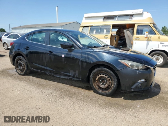 2015 Mazda 3 i Touring with VIN 3MZBM1V78FM213970, listed as a Copart auction lot 60819535 with 158,981 mi miles and Salvage title. Bid and sale history available at DreamBid. Image 4.