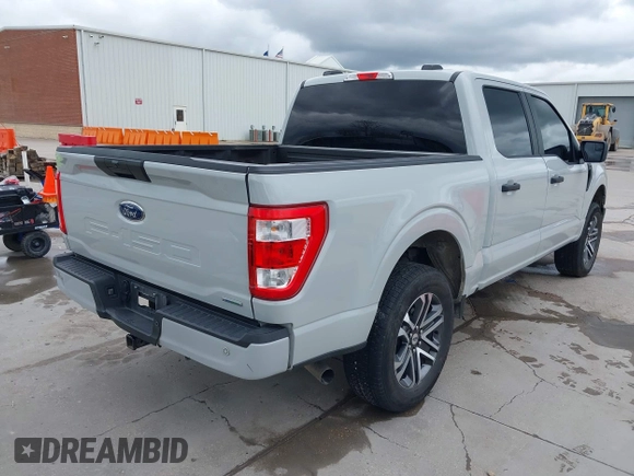 2023 Ford F-150 XL with VIN 1FTEW1EP7PKF17214, listed as a IAAI auction lot 41909017 with 1 mi miles. Bid and sale history available at carsss.com. Image 4.
