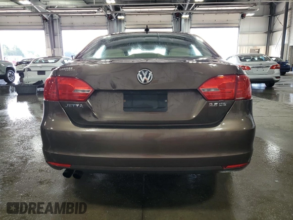 2011 Volkswagen Jetta Sedan SE with VIN 3VWDX7AJ2BM396135, listed as a Copart auction lot 71026884 with 160,009 mi miles and Salvage Title. Bid and sale history available at carsss.com. Image 6.