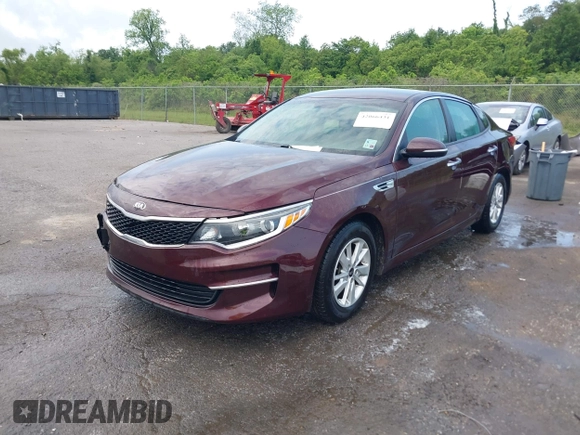 2016 Kia Optima LX with VIN 5XXGT4L32GG105361, listed as a IAAI auction lot 42066431 with 61,026 mi miles. Bid and sale history available at carsss.com. Image 17.