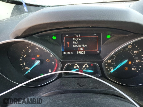 2017 Ford Escape S with VIN 1FMCU0F76HUE02420, listed as a Copart auction lot 45992035 with Not provided miles and Salvage title. Bid and sale history available at DreamBid. Image 9.