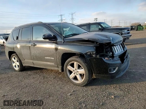 2014 Jeep Compass High Altitude with VIN 1C4NJCEAXED680799, listed as a Copart auction lot 89081285 with 63,447 mi miles and Salvage Title. Bid and sale history available at carsss.com. Image 10.