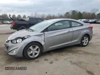 2013 Hyundai Elantra Coupe GS PZEV with VIN KMHDH6AE8DU020014, listed as a Copart auction lot 43984365 with 146,424 mi miles and Salvage Title. Bid and sale history available at carsss.com. Image 1.