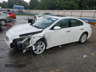 2014 Nissan Maxima SV with VIN 1N4AA5APXEC450308, listed as a Copart auction lot 61149775 with 135,968 mi miles and Salvage title. Bid and sale history available at DreamBid. Image 1.