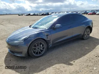 2023 Tesla Model 3 with VIN 5YJ3E1EA3PF707076, listed as a Copart auction lot 48993105 with 30,525 mi miles and Salvage Title. Bid and sale history available at DreamBid. Image 1.