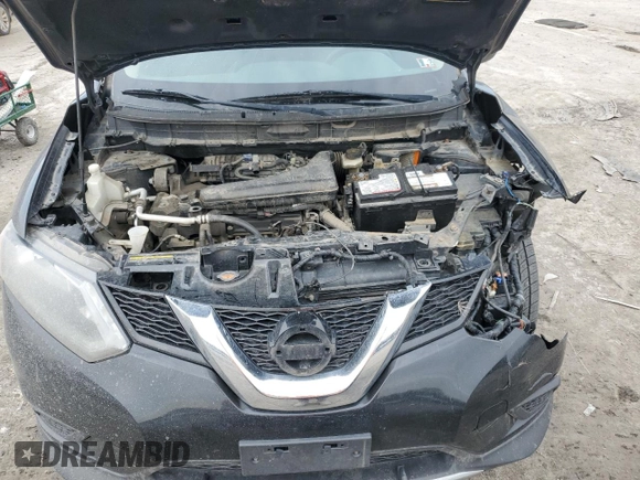 2016 Nissan Rogue S with VIN JN8AT2MV5GW151523, listed as a Copart auction lot 46334555 with 144,065 mi miles and Salvage Title. Bid and sale history available at carsss.com. Image 12.