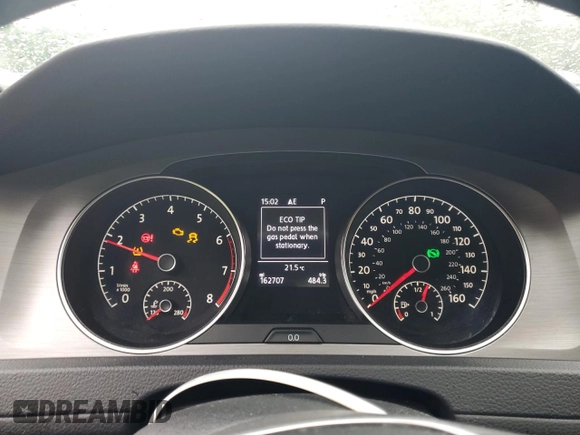 2017 Volkswagen Golf S z VIN 3VWC17AU6HM501906, wystawiony jako Copart lot #56769905 z przebiegiem 162 707 mil mil oraz Szkoda całkowita • Salvage title. Historia ofert i sprzedaży dostępna na DreamBid. Obrazek 9.