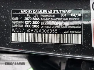2019 Mercedes-Benz CLS with VIN WDD2J5KB2KA006855, listed as a Copart auction lot 54843484 with 70,323 mi miles and Salvage Title. Bid and sale history available at carsss.com. Image 14.