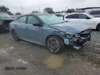 2024 Nissan Sentra SR with VIN 3N1AB8DV6RY312803, listed as a Copart auction lot 49324725 with 4,896 mi miles and Salvage title. Bid and sale history available at DreamBid. Image 4.