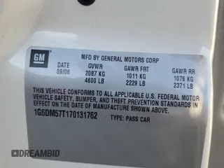 2007 Cadillac CTS z VIN 1G6DM57T170131762, wystawiony jako Copart lot #89275175 z przebiegiem 141 040 mil mil oraz Szkoda całkowita • Salvage title. Historia ofert i sprzedaży dostępna na DreamBid. Obrazek 12.