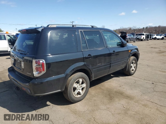 2008 Honda Pilot EX-L with VIN 5FNYF18568B033444, listed as a Copart auction lot 51301435 with 195,046 mi miles and Salvage Title. Bid and sale history available at DreamBid. Image 3.