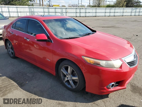 2012 Acura TSX Special Edition with VIN JH4CU2F80CC025878, listed as a Copart auction lot 52851815 with 169,477 mi miles and Salvage title. Bid and sale history available at DreamBid. Image 4.
