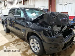 2025 Ram 1500 Big Horn with VIN 1C6SRFFP6SN540259, listed as a Copart auction lot 44974115 with 814 mi miles and Salvage Title. Bid and sale history available at carsss.com. Image 4.