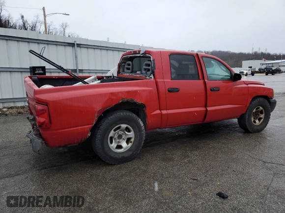 2005 Dodge Dakota ST with VIN 1D7HE28N85S155915, listed as a Copart auction lot 37094164 with Not Provided miles and Salvage Title. Bid and sale history available at carsss.com. Image 3.