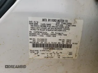 2011 Ford Taurus SHO with VIN 1FAHP2KT9BG104326, listed as a Copart auction lot 48787125 with 219,081 mi miles and Salvage Title. Bid and sale history available at DreamBid. Image 12.