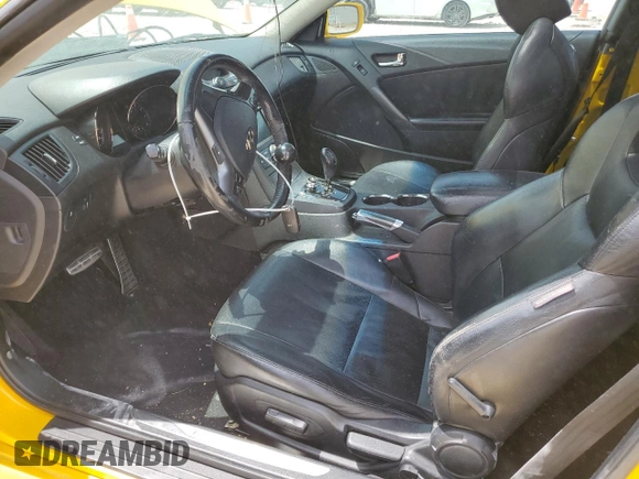 2011 Hyundai Genesis Coupe Grand Touring with VIN KMHHU6KHXBU047184, listed as a Copart auction lot 56392955 with 107,148 mi miles and Salvage title. Bid and sale history available at DreamBid. Image 7.
