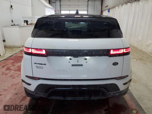 2022 Land Rover Range Rover Evoque R-Dynamic S with VIN SALZT2FX9NH172124, listed as a Copart auction lot 46345935 with 33,447 mi miles and Salvage Title. Bid and sale history available at carsss.com. Image 6.